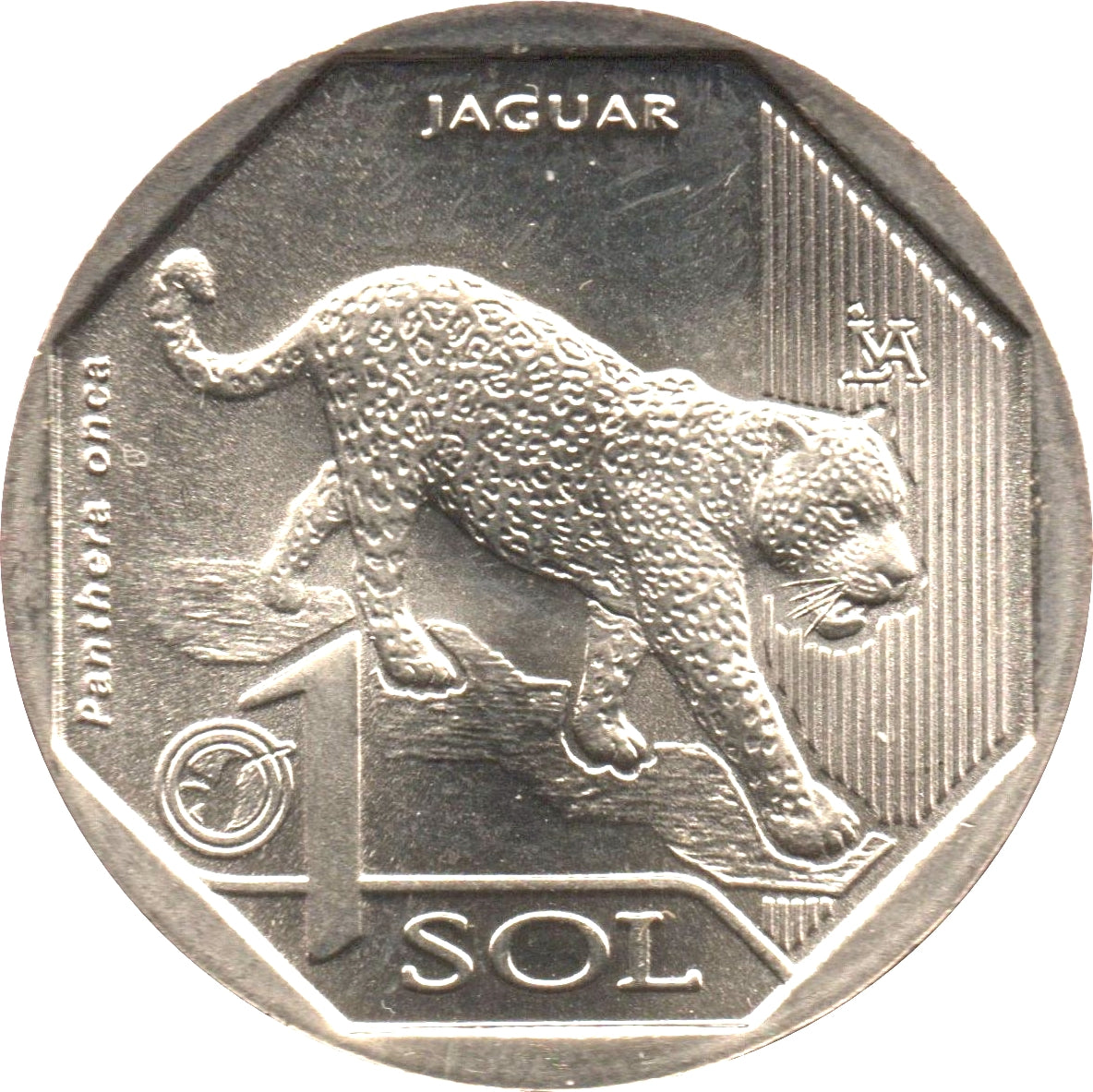 Peru Jaguar's Soul: Handcut Coin Pendant Necklace