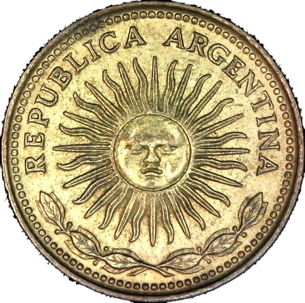 Argentina The Golden Sun: Handcut Coin Pendant Necklace