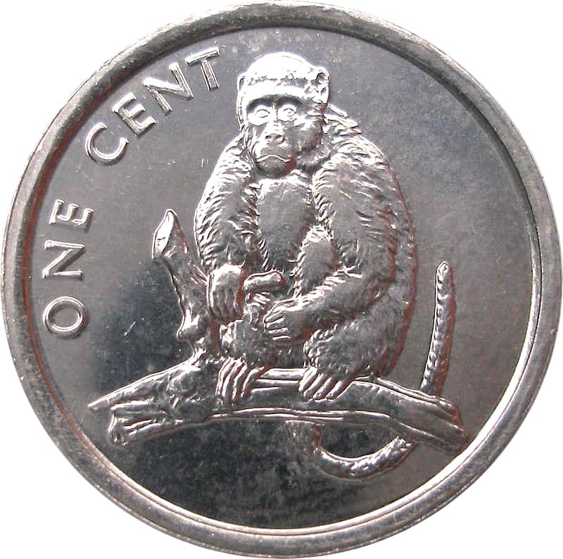 Cook Islands Monkey the Monk: Handcut Coin Pendant Necklace