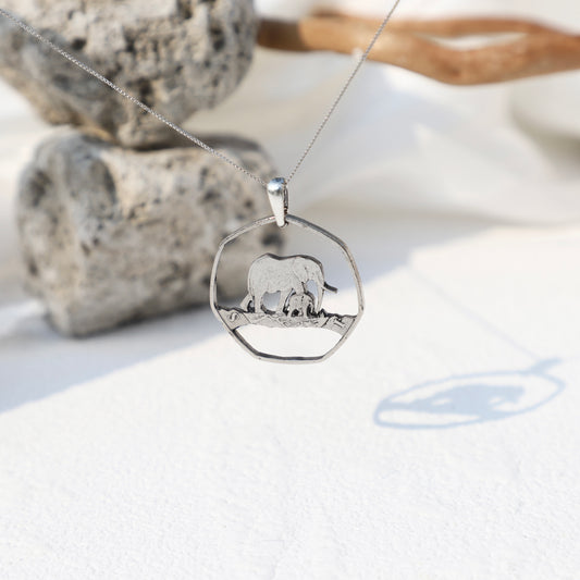 Tanzania Land of Serenity: Handcut Coin Pendant Necklace